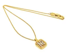 ■美品■ NINA RICCI ニナリッチ ロゴモチーフ ネックレス ペンダント アクセサリー レディース ゴールド系 DF2387のサムネイル