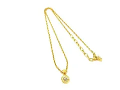 ■美品■ NINA RICCI ニナリッチ ヴィンテージ ラインストーン ネックレス ペンダント アクセサリー レディース ゴールド系 DF3514のサムネイル