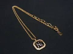 ■美品■ NINA RICCI ニナリッチ ラインストーン ネックレス ペンダント アクセサリー レディース ゴールド系 DE8198のサムネイル