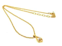 ■極美品■ NINA RICCI ニナリッチ ラインストーン ネックレス アクセサリー レディース ゴールド系 DE6478のサムネイル
