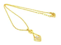 ■新品同様■ NINA RICCI ニナリッチ ラインストーン ネックレス アクセサリー レディース ゴールド系 DE6501のサムネイル