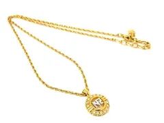 ■美品■ NINA RICCI ニナリッチ ラインストーン ネックレス アクセサリー レディース ゴールド系 DE6513のサムネイル