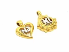 ■美品■ NINA RICCI ニナリッチ ネックレストップ ペンダントトップ チャーム アクセサリー 2点セット ゴールド系 DE4935のサムネイル