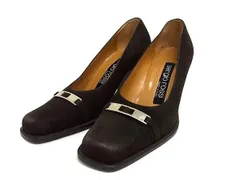 ■美品■ Sergio rossi セルジオロッシ スエード ヒール パンプス 表記サイズ 34 1/2 (約21.5cm) 靴 レディース ブラウン系 DE5081のサムネイル