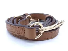 ■美品■ COACH コーチ レザー ショルダーストラップ バッグ用 ショルダーストラップ 肩掛け 斜め掛け ブラウン系 BJ2531のサムネイル