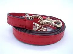 ■美品■ COACH コーチ レザー バッグ用 ショルダーストラップ 肩掛け 斜め掛け レディース レッド系 FD0261のサムネイル