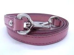 ■美品■ COACH コーチ レザー バッグ用 ショルダーストラップ 肩掛け 斜め掛け レディース ピンク系 AY2199のサムネイル