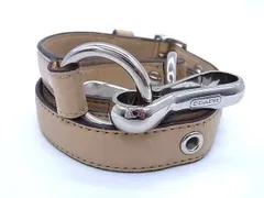 ■美品■ COACH コーチ レザー バッグ用 ショルダーストラップ 肩掛け 斜め掛け レディース ベージュ系 AY2196のサムネイル