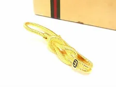 ■新品同様■ GUCCI グッチ オールドグッチ ヴィンテージ キーリング チャーム メンズ レディース ゴールド系 BJ1534のサムネイル