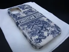 ChristianDior クリスチャンディオール トワルドゥジョイ iPhone 12/12Pro 対応 アイホンケース ネイビー系×ホワイト系 AT7389のサムネイル