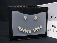 ■新品同様■ PS Paul Smith ピーエスポールスミス ポリエステル スマイル 二つ折り 財布 ウォレット 札入れ ブラック系 BJ1070のサムネイル