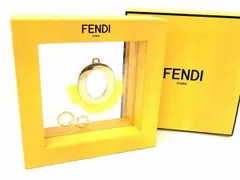 ■極美品■ FENDI フェンディ ABCLICK エイビークリック O ペンダントトップ イニシャルチャーム シルバー系×イエロー系 AT5810のサムネイル
