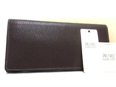 ■新品■未使用■ PRARE プレリー レザー 二つ折り 長財布 ウォレット 小銭入れ 札入れ メンズ ブラウン系 BH0828のサムネイル
