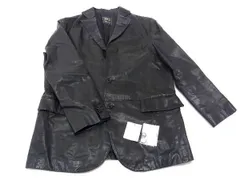 ■美品■ 50 CINQUANTA チンクアンタ レザー ライダース ジャケット アウター 上着 洋服 メンズ ブラック系 BF4692のサムネイル