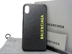 ■新品■未使用■ BALENCIAGA バレンシアガ レザー iPhoneX/XS対応 iPhoneケース スマホケース アイフォンケース ブラック系 BG2900のサムネイル