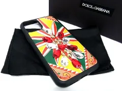 ■極美品■ DOLCE＆GABBANA ドルチェ&ガッバーナ PVC ラインストーン iPhone11対応 アイフォンケース スマホケース マルチカラー CB0325のサムネイル
