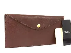■美品■ PRARE プレリー レザー 二つ折り 長財布 ウォレット マルチケース 札入れ メンズ ブラウン系 DP3213のサムネイル
