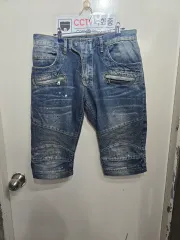 BALMAIN バルマン デニム ハーフパンツ ライダースフィットのサムネイル