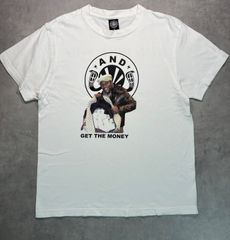 【ANDSUNS】アンドサンズ Tシャツ ホワイト M フロイドメイウェザー GET THE MONEY バックプリント ストリート ボクシング
