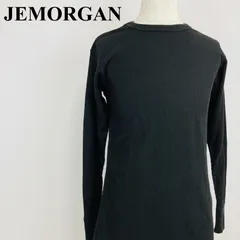 JEMORGAN 長袖Tシャツ ワッフル カットソー トップス 黒 L 0426Kのサムネイル