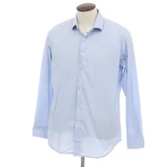 【中古】バグッタ Bagutta コットン セミワイドカラー ドレスシャツ ライトブルー【サイズ42】【メンズ】のサムネイル