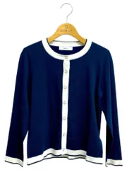 ミスジェイ 635790-65 カーディガン 40 ネイビー バイカラー IT6XSJ8T2C3Kのサムネイル