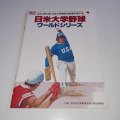【半券付き】第10回 日米大学野球選手権大会（1981年）公式記念パンフレット