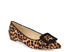 ナインウェスト レディース シューズ パンプス Nine WestJesike Flat BlackBrown Leopard Print ブラックのサムネイル