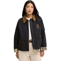 バブアー レディース アウター ジャケット・ブルゾン Barbour Iconspey Showerproof Jacket Womens Dark NavyDress ネイビーのサムネイル