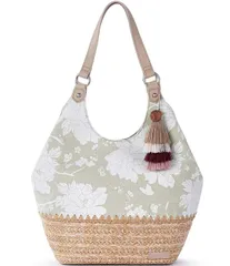 ザサック レディース バッグ フラワー柄 フラワー The Sak Roma Floral Expandable Shoulder Bag Natural Wild Fleurのサムネイル