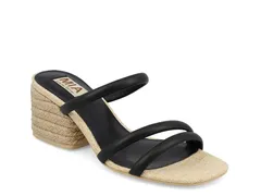 ミアリミテッドエディション レディース シューズ サンダル Mia LimiteditionInara Espadrille Sandal Black Leather ブラックのサムネイル