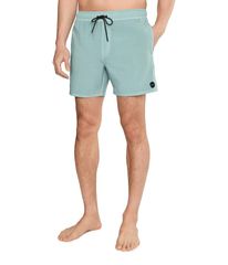 RVCA Men's Swimwear Shorts - RVCA VA Pigment 16 Elastic Shorts - Blue Haze