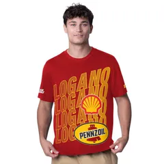 スターター レディース トップス Tシャツ Menstartered Joey Logano Shell Pennzoil All Star Extreme TShirt Nas Red レッドのサムネイル