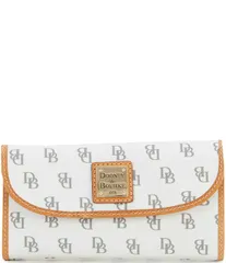ドーネイアンドバーク レディース アクセサリー 財布 コントラスト ロゴ Dooney Bourke Blakely Collection Signature Logo Continental Conのサムネイル