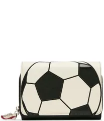 ベッツィジョンソン レディース バッグ Betsey Johnson Soccer Kickin It Crossbody Wallet BlackWhite ホワイトのサムネイル