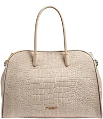 ダナキャラン レディース バッグ サテン スエード Donna Karan Satin Croc Suede Tote Bag Mothのサムネイル