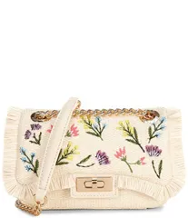 アルド レディース バッグ フラワー柄 フラワー ALDO Thalianaa Floral Straw Crossbody Bag Light Brown ブラウンのサムネイル