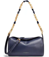ダナキャラン レディース バッグ レザー Donna Karan Crinoline Leather Crossbody Barrel Bag Dark Nightのサムネイル