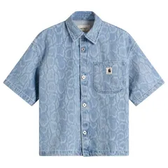 カーハート レディース トップス シャツ Carhartt WIP Snake Lovilia Shirt Snake Camo Blue ブルーのサムネイル