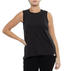 カーハート レディース トップス シャツ リラックスフィット Carhartt 106176 TENCEL Series Relaxed Fitank Top Black ブラックのサムネイル