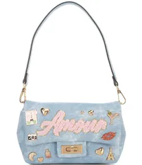 アルド レディース バッグ デニム ALDO Bellaamourr Denim Paris Hardware Shoulder Bag Denim デニムのサムネイル