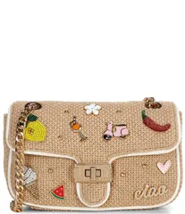 アルド レディース バッグ ALDO Giulliaa Small Straw Vaction Embellished Crossbody Bag Light Brown ブラウンのサムネイル