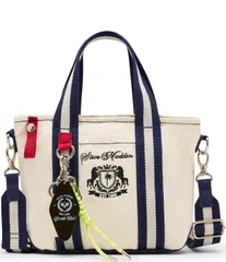 スティーブ マデン レディース バッグ ミニ Steve Madden College Mini Canvas Tote Bag Naturalのサムネイル