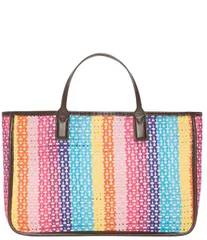 エムジーウォレス レディース バッグ MZ Wallace Feria Stripe Georgica Straw Open Tote Bag Feria Stripe ストライプのサムネイル