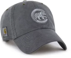 カーハート メンズ アクセサリー 帽子 Carhartt x 47 Carhartt x 47 Adult Chicago Cubs Charcoal Dyed Clean Up Adjustableのサムネイル