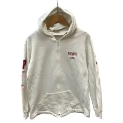 ♪♪PINK HOUSE ピンクハウス ジップアップ パーカー SIZE L ワッペン カールヘルム Karl Helmut ホワイトのサムネイル