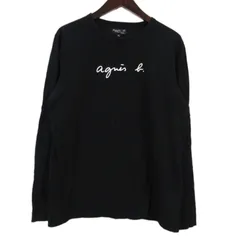 アニエスベーオム Agnes b. homme ロゴ 長袖 Tシャツ  ブラック 3 EA64S137のサムネイル
