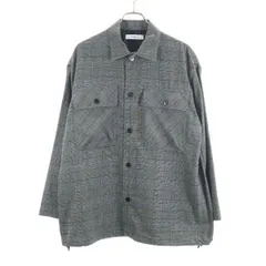 未使用 Johnbull ジョンブル 千鳥格子 シャツジャケット M グレー メンズ 古着のサムネイル