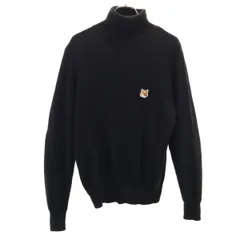 MAISON KITSUNE メゾンキツネ 長袖 タートルネック セーター XS ブラック ニット メンズ 古着のサムネイル