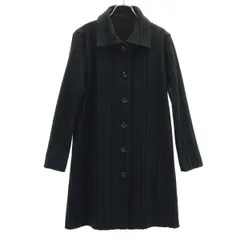 PLEATS PLEASE プリーツプリーズ 日本製 プリーツ コート 3 黒 レディース 古着のサムネイル